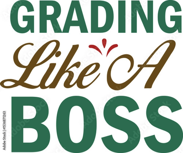 Obraz World Teacher's Day SVG Typography Design 

