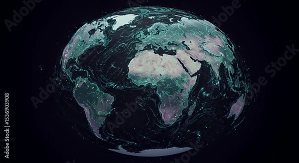 Obraz Digital Globe: A Networked World