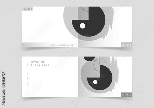 Fototapeta Cover design templates. Abstract graphic design element . Geometric background concept