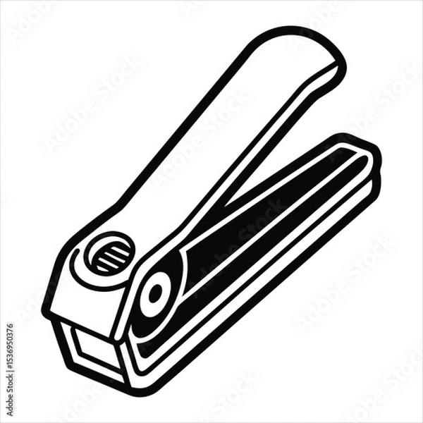 Obraz Nail clipper icon illustration isolated on white background