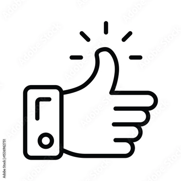 Fototapeta A well crafted glyph style icon like gesture