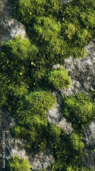 Fototapeta Deep Forest Moss – Soft Ground & Ambient Light in Jungle Understory