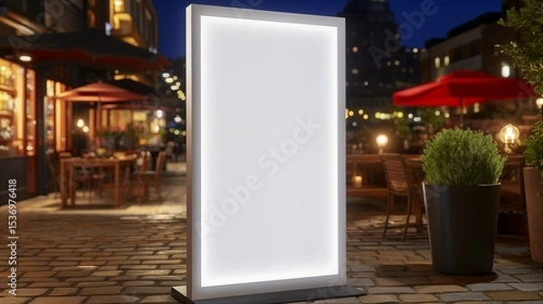 Fototapeta Empty Outdoor Billboard for Branding or Promotions