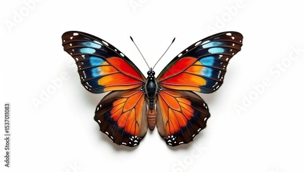 Fototapeta butterfly on a white background