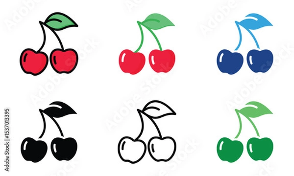 Obraz Cherry Icon (Multiple style).