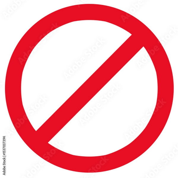 Fototapeta no entry sign