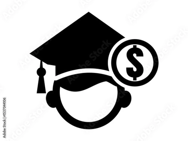 Obraz Education Fund Vector Icon, Financial Planning for Students and Tuition Savings