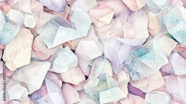 Fototapeta Pastel Colored Paper Pile with Soft Texture and Layered Composition