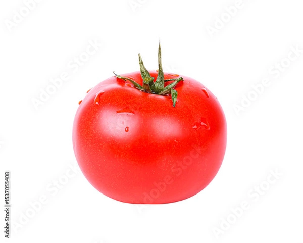 Obraz Tomato, closeup object. Isolated on transparent background