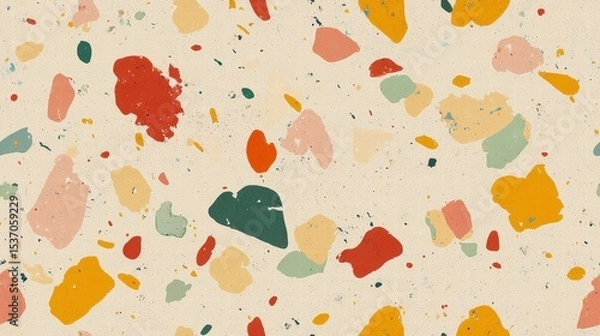 Fototapeta Colorful Geometric Pattern Seamless Texture