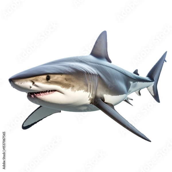 Obraz Shark on transparent background.