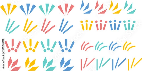 Fototapeta ビックリしたグラフィック素材イラスト