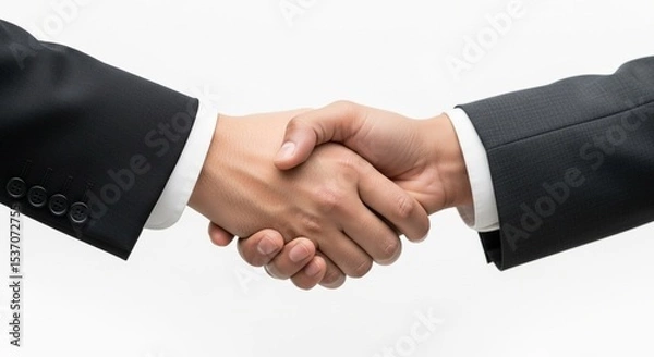 Obraz handshake between two businessmen