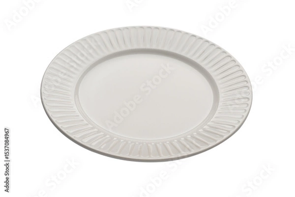 Obraz Empty plate Isolated on white background