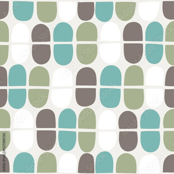 Obraz Abstract geometric retro seamless pattern