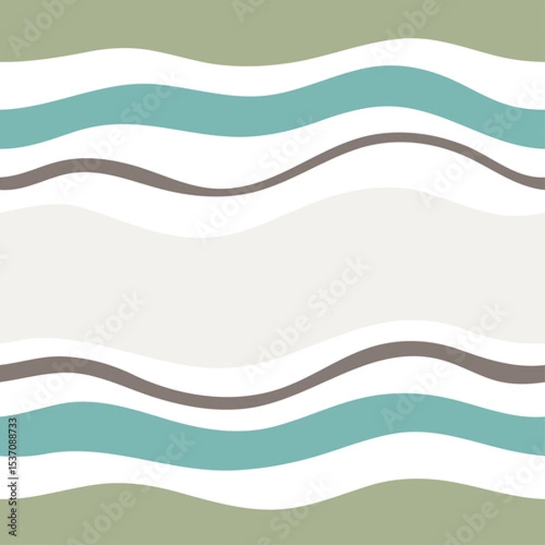 Obraz Abstract wavy seamless pattern