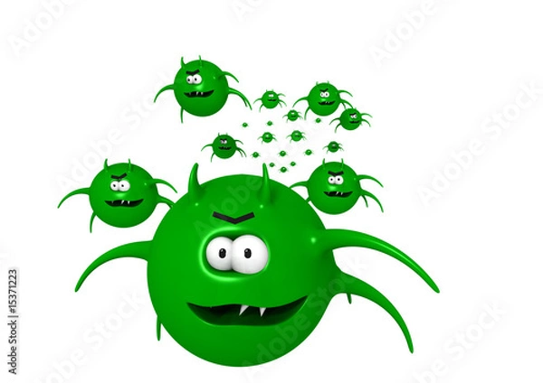 Obraz virus attack