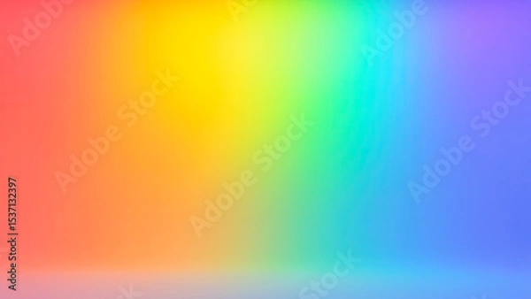 Fototapeta Vibrant Color Gradient Background with Smooth Transition from Red to Blue Shades in Soft Light