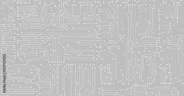 Obraz Circuit technology background with hi-tech digital vector illustration EPS10
