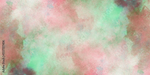 Obraz Abstract pastel-toned gradation watercolor background, Oil painting digital art background texture, Overlay featuring soft pastel hues of blue, pink.