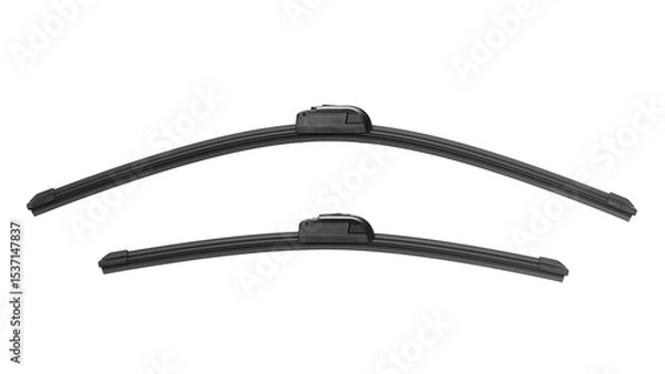 Obraz Windshield wiper blades isolated on white