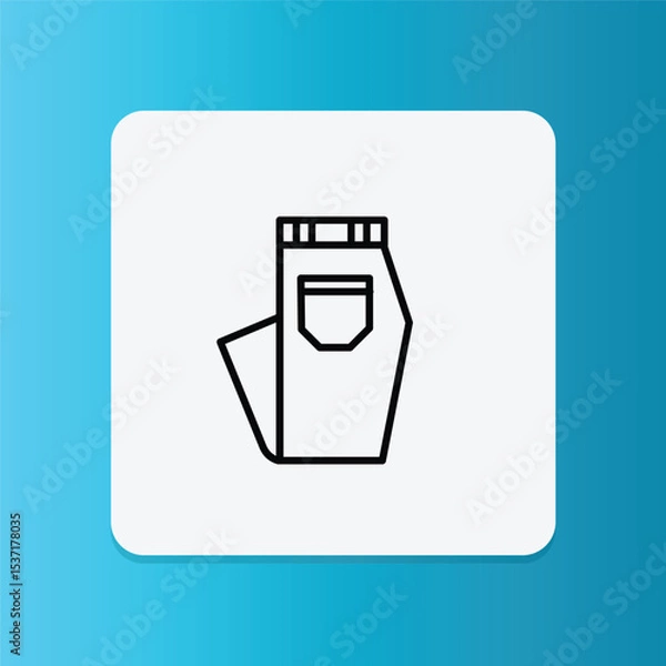 Fototapeta This denim shorts icon represents a common garment that requires proper washing to maintain color and shape.