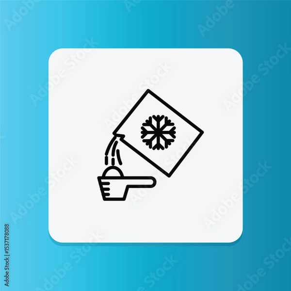 Fototapeta This snowflake-washing icon represents cold wash mode, which saves energy and protects delicate fabrics.