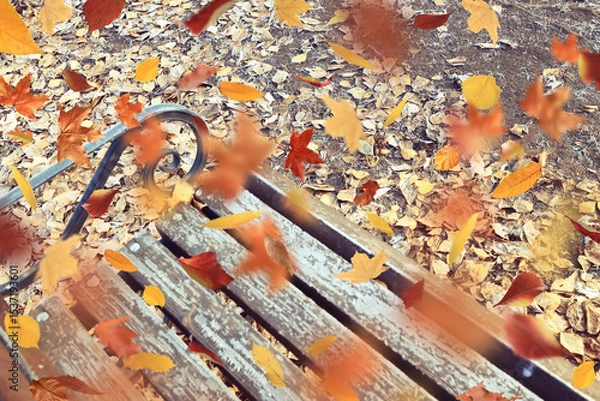 Fototapeta background of fallen autumn leaves, abstract autumn backdrop