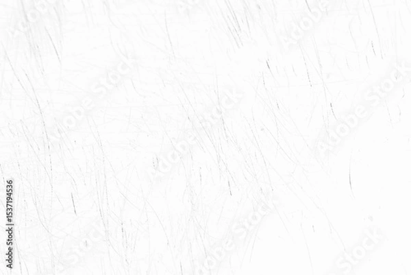 Fototapeta scratch overlay, aged surface texture, gray background, black scratches and noise on white wall