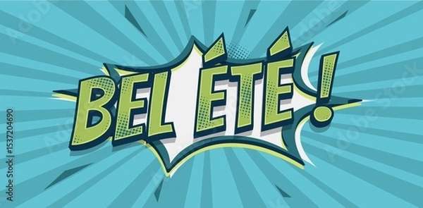 Obraz bel été déchir vert 