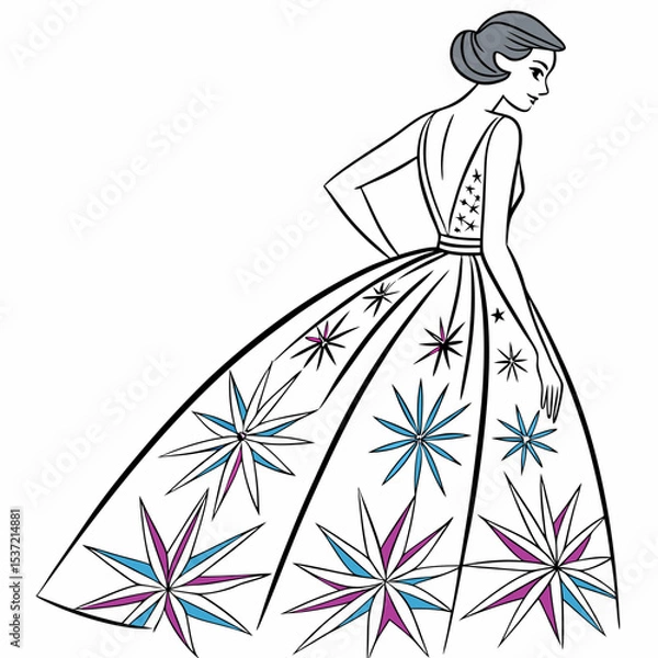 Obraz bride with flowers