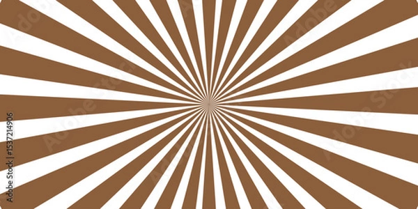 Obraz Brown color and white color Sunburst for the background flag of japanese Brown and beige sunburst background