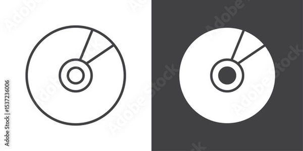 Obraz cd icon symbol illustration logo