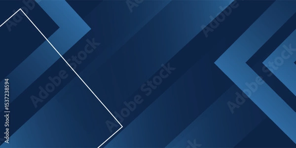 Fototapeta Dynamic fluid blue geometric with gradient background. vector illustration