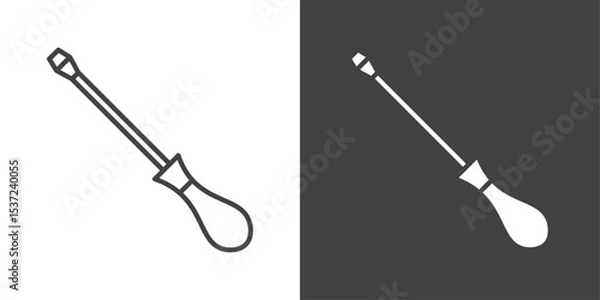 Obraz screw driver icon symbol illustration logo