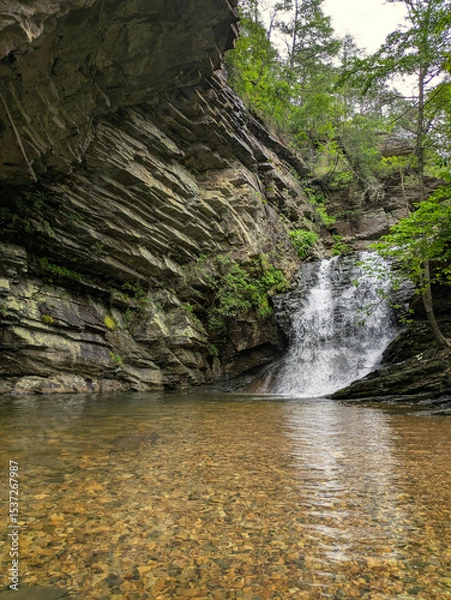 Obraz Lower Cascade Falls near Hanging Rock State Park in central North Carolina