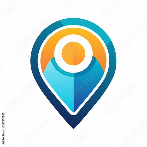 Fototapeta map pointer icon