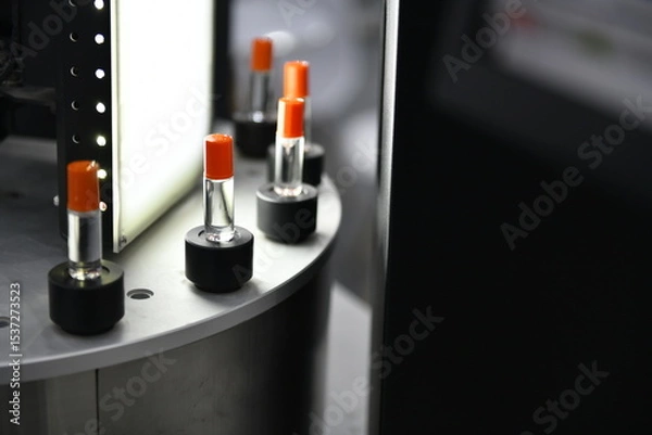 Fototapeta Rotary type high speed vial inspection machine module production line from the pharmacological industry