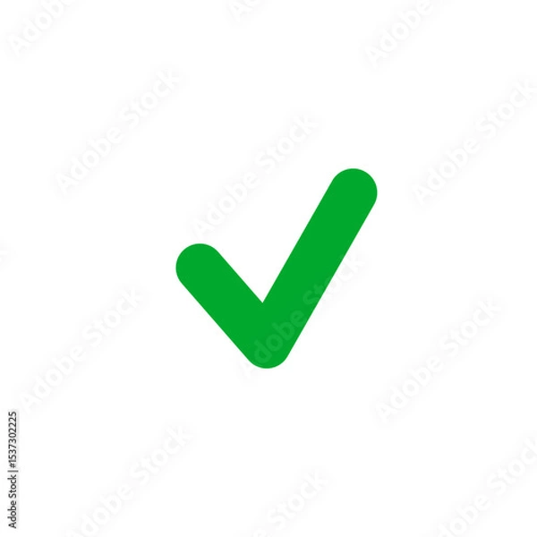 Obraz Green tick icon