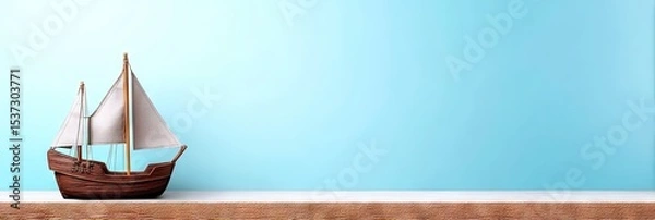 Obraz photo of columbus day, isolated on solid background, copy space
