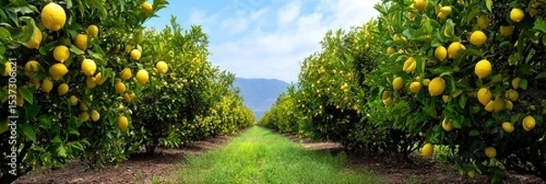 Obraz photo of lemon orchard 