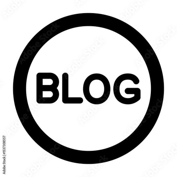 Obraz Blog Vector Icon