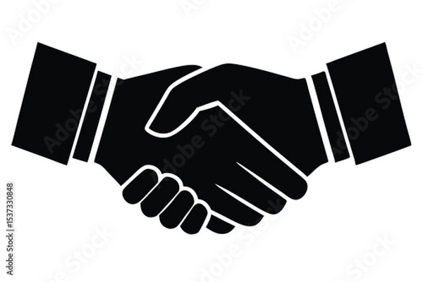 Obraz handshake vector illustration