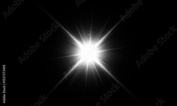 Obraz Digital lens flare lights new