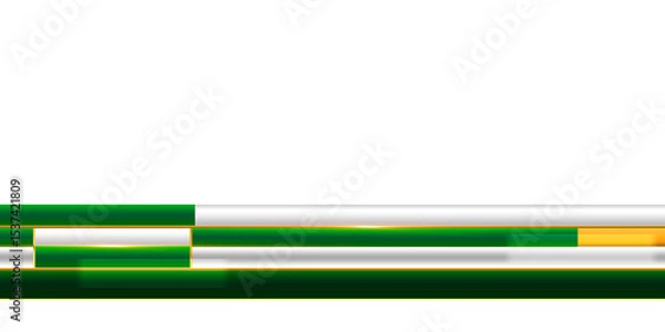 Fototapeta Green and white Lower third Design Ready to use