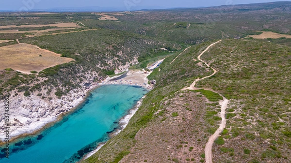 Obraz Italian panorama of a Sardinian beach, natural wonder and crystal clear water