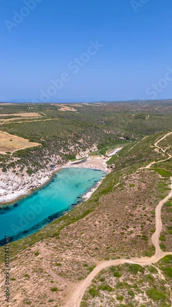 Obraz Italian panorama of a Sardinian beach, natural wonder and crystal clear water