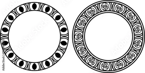 Obraz vector frames black on a white background