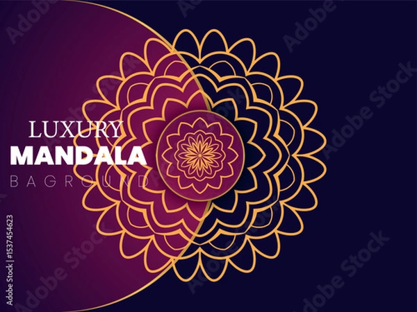 Fototapeta Luxury Mandala Design Template