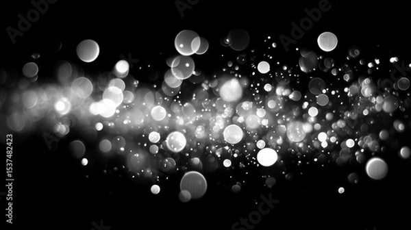 Obraz water drops on black background